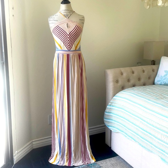 Sweeties Dresses & Skirts - 4/$20 Striped strappy back maxi sun dress